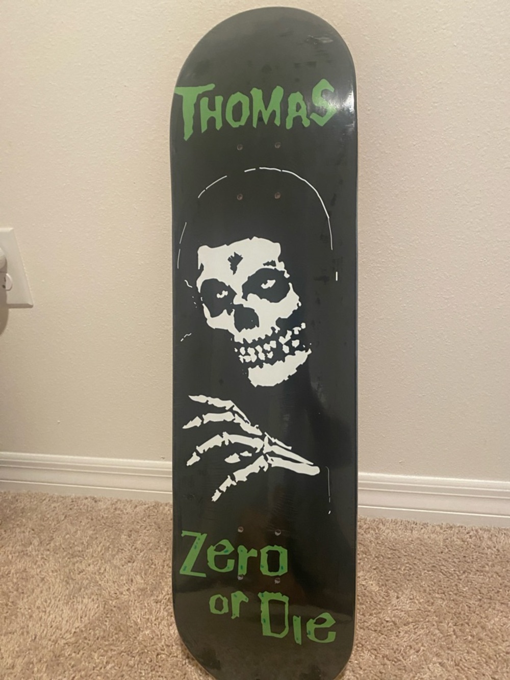 Thomas Graphic Skateboard Deck - Black/Green